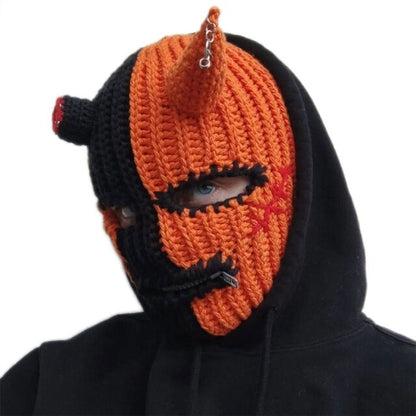 Misfitt Mask Balaclava Horn Knitted