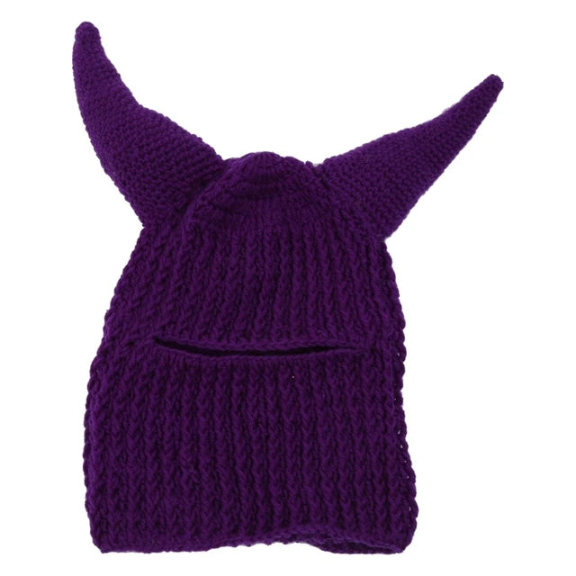 Misfitt Mask Balaclava Horn Knitted