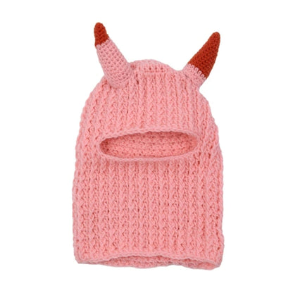 Misfitt Mask Balaclava Horn Knitted